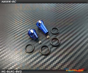 Hawk TX Switch Knobs Cap Blue Long & Short V2 (2pcs, Fit All Brand TX)
